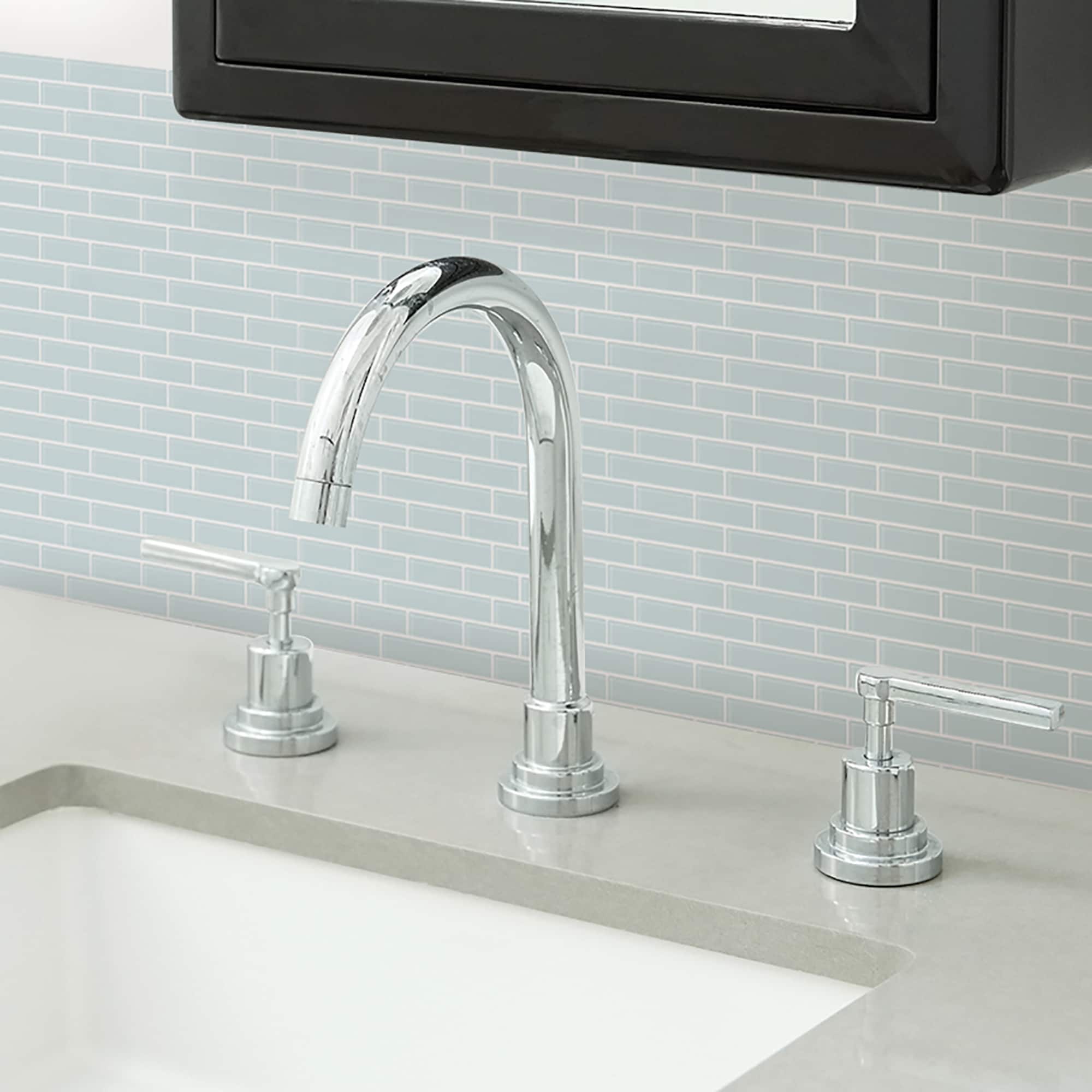 InHome Sea Glass Peel & Stick Backsplash Tiles